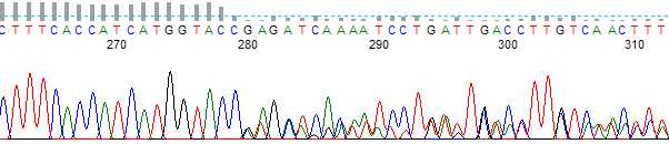 Figure 1. Example of a chimeric trace