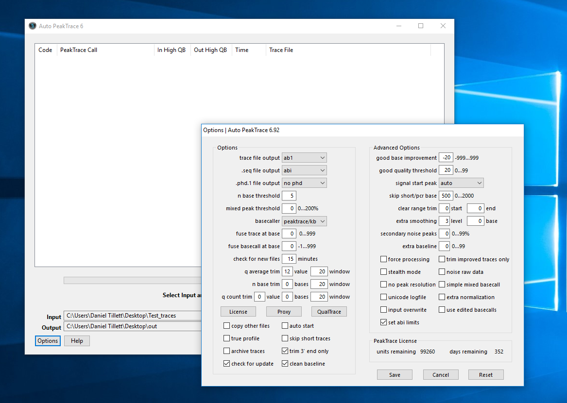 Auto PeakTrace 6.92 Overview